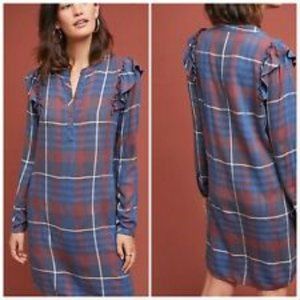 💕Cloth & Stone Ruffled Shirt Dress - Size S…